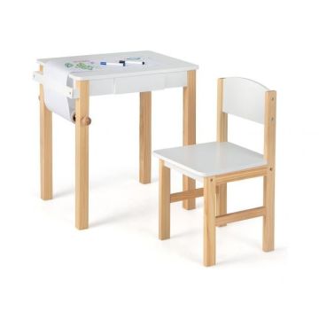 Lasten piirustuspöytä ja tuoli, laatikolla, 19 × 15,5 × 20,5 tuumaa