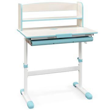 Children's Desk, 7 Angle Positions, 31.5 × 20 × 32-41 inches