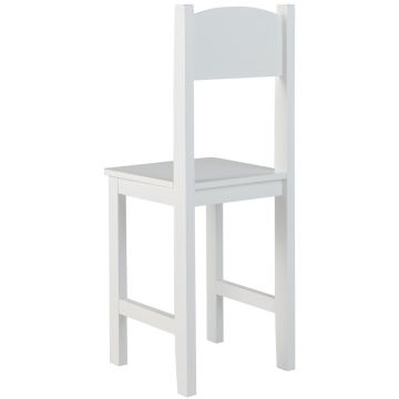 Children's desk with chair, White, 90 × 45 × 85.5 cm