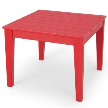 Детский стол с решётчатой столешницей, Красный, 25,5 × 25,5 × 20 in