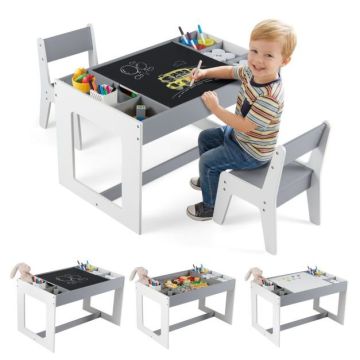 Children's furniture set, table and 2 chairs, 80.01 × 48.26 × 48.26 cm