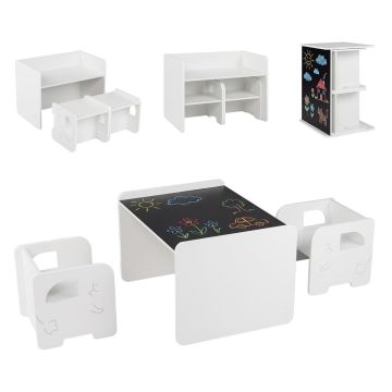 Children's furniture set, 1 table and 2 chairs