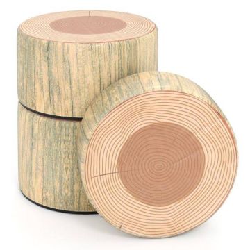 Set of 3 children's poufs