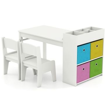 Lasten pöytä- ja tuolisetti, 2 tuolia, 100,33 × 58,42 × 50,8 cm
