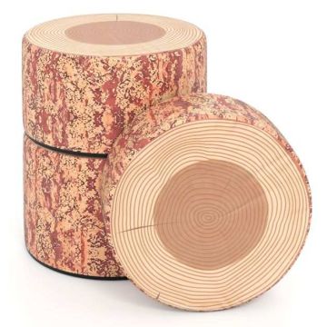 Children's stool set, 3 pieces, Brown