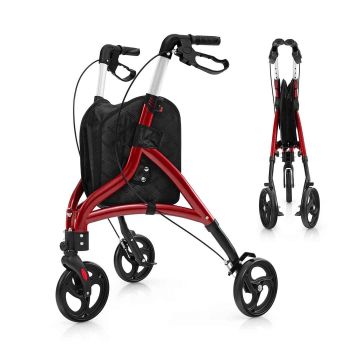 Walker, 3 wheels, 30.5 × 26.5 × 34–38 inches