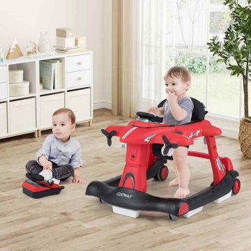 Walker, 6 in 1, Red, 72.5 × 59 × 52/53/54 cm