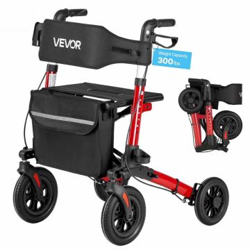 Rollaattori istuimella VEVOR HFK-9202E, 3-osainen, 715 × 720 × 840–965 mm