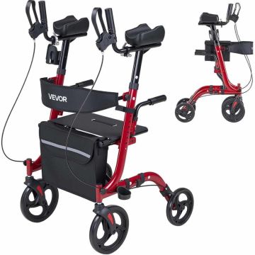 Rollaattori istuimella VEVOR HFK-9210KDB-3, 70 × 116,5–134 × 71 cm