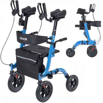 Rollaattori istuimella VEVOR HFK-9210KDB-3, 700 × 710 × 1165–1340 mm