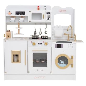 Children's kitchen play set, 25 accessories, 39.5 × 12 × 37 inches