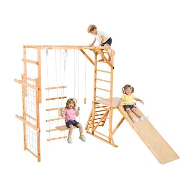 Lasten leikkikenttä VEVOR SX20211008, 8-in-1, 222,5 × 192 × 225 cm