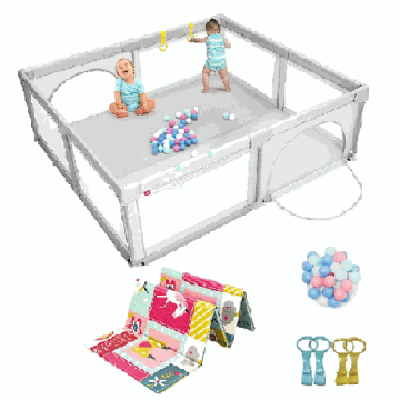 Children's playpen, with mattress, 206 × 185.5 × 68 cm