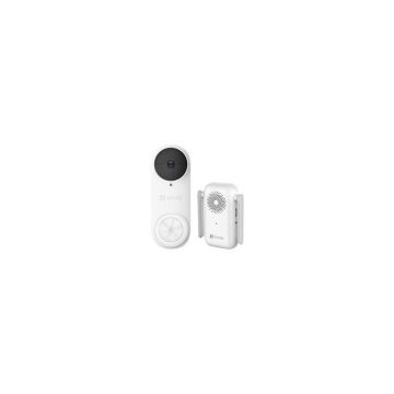 EZVIZ CSDB25MP video-ovikellopaketti, 5 MP, Wi‑Fi, Hopea, 60 × 50 × 150 mm