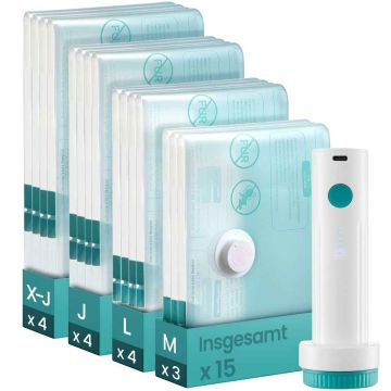 SONGMICS vacuum bags for clothes, 5 pcs. with electric pump