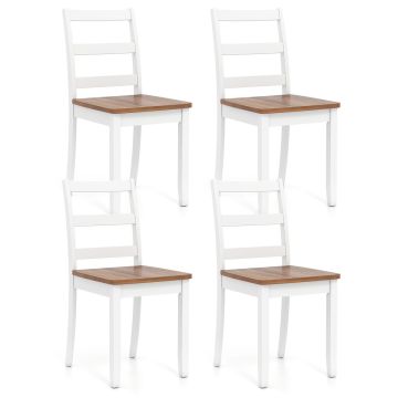 Dining Chairs, 4 pcs, Brown, 40.64 × 40.64 × 85.09 cm