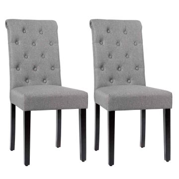 Dining chair set, 2 pcs, 60.96 × 100.33 × 43.18 cm