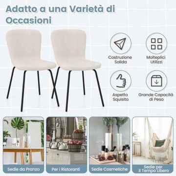Dining Chair Set, 4 pcs, Sand, 47 × 86 × 58 cm