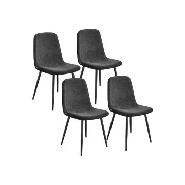 VASAGLE dining chair set, 4 pcs, 43.5 × 85.5 × 55 cm