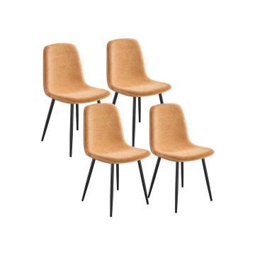 VASAGLE dining chair set, 4 pcs, 43.5 × 85.5 × 55 cm