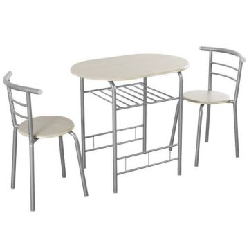 Dining set, 2 chairs, 80 × 74 × 53 cm