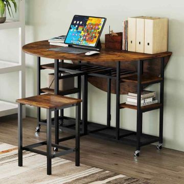 Dining set, 3-piece, Ø 120 × 76 cm