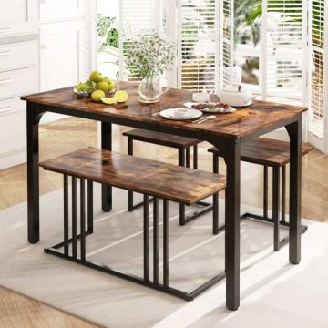 Dining set, 4 pieces, 120 × 75 × 60 cm