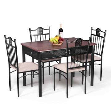 Dining set, 5 pieces, 4 chairs