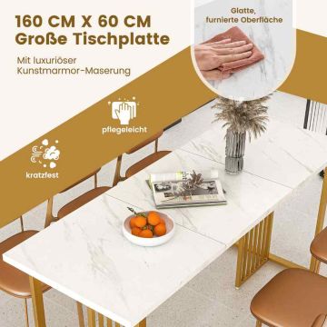 Dining table, 160 × 76 × 60 cm