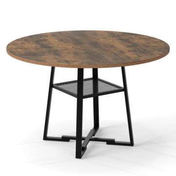 Ruokapöytä, 4–6 henkilölle, Ø 120 × 75,5 cm