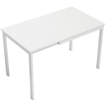Ruokapöytä, Jatkettava, 4–6 henkilölle, 120 × 70 × 74 cm