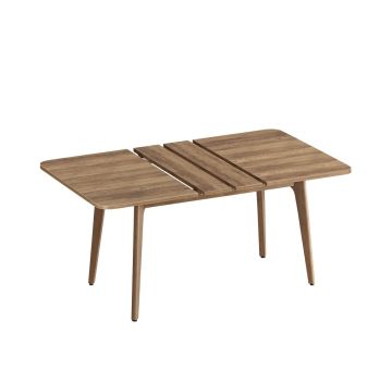 Dining table VASAGLE KDT090K01, Extendable, 140–180 cm, Brown, 85 × 76.2 × 140–180 cm