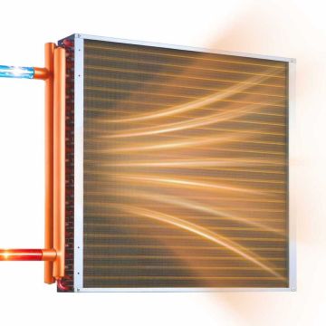 Vesi-ilmalämmönvaihdin VEVOR C24×24, 746 × 605 × 89 mm