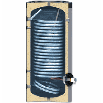 Lämminvesivaraaja Sunsystem SWPN200, 200 l, 1 lämmönvaihdin, 600 × 1450 × 600 mm