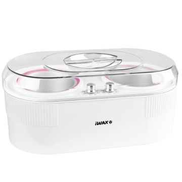 Vahapurkkien lämmitin iWax, 2 purkille, 400 W, 36 × 13 × 18 cm