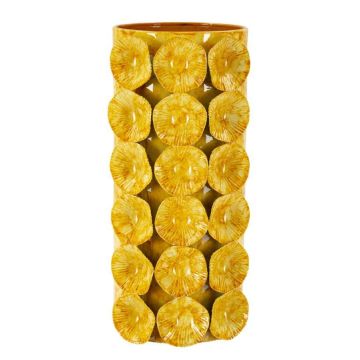 Vase Mauro Ferretti Drop, Yellow, 16 × 33 × 15 cm