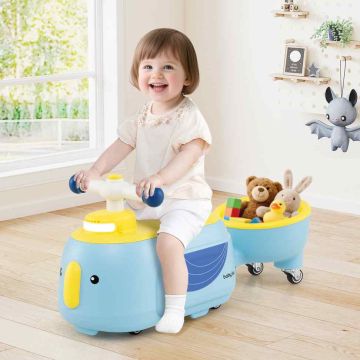 Ride-on toy with trailer, 6 songs, 71 × 24 × 31 cm