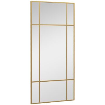 Зеркало Homcom 110x2x50 см, золотистого цвета.