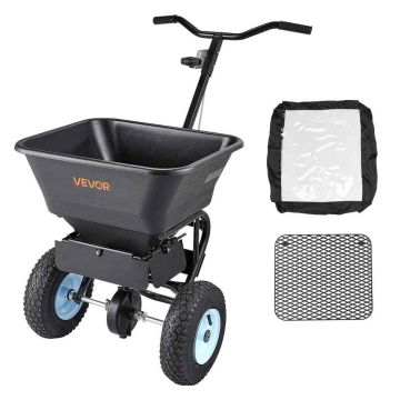 Nurmilevitin VEVOR TC2034B, 45,2 kg:n kapasiteetti, Valkoinen/musta, 60 × 94 × 95 cm