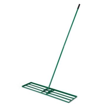 Lawn leveling rake, 175 and 90 cm handle, 106 × 25 × 175 cm