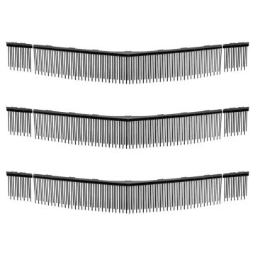 Nurmikonlakaisimen vaihtoharjat VEVOR 919-003B, 3 kpl, Mustat, 75,5 × 10,5 cm