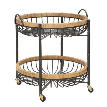 Cebu stroller, 2 baskets, 57 × 62.5 × 55.5 cm