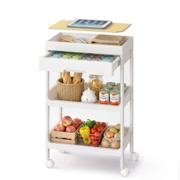 Kärry SONGMICS BSC069W101, 3 tasoa, 41 × 68 × 25,5 cm