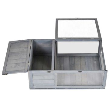 Kilpikonnahäkki PawHut 91x60.5x32cm., harmaa