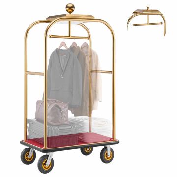 Hotellimatkatavarakärry VEVOR X-125B-G, 4 pyörää, 1080 × 640 × 1940 mm