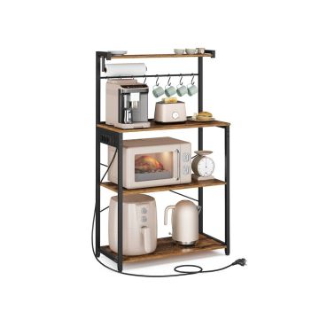 VASAGLE kitchen shelf, 4-tier, 80 × 140 × 40 cm
