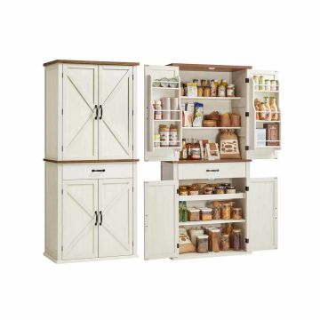 Virtuvės spintelė VASAGLE, 1 stalčius, 80 × 178,6 × 40 cm