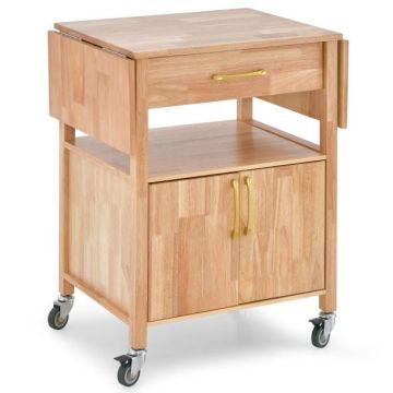 Kitchen trolley, drawer, shelf and cabinet, 114 × 50 × 88 cm