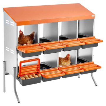 Kananmunintapesät VEVOR CNB-08-Leg, 8 lokeroa, 106 × 99 × 52,5 cm