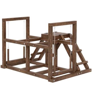 Kanojen aktiviteettiteline, 2 keinua, 82 × 60 × 55 cm